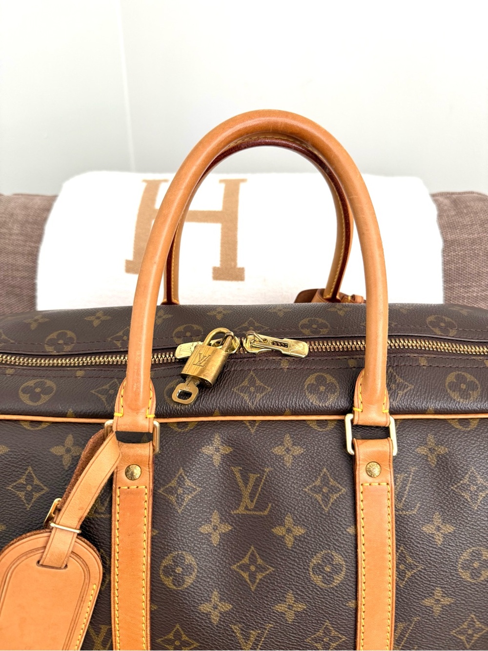 Authentic Louis Vuitton Sirius 45 travel bag brown monogram M41408 LV unisex - Picture 6 of 16